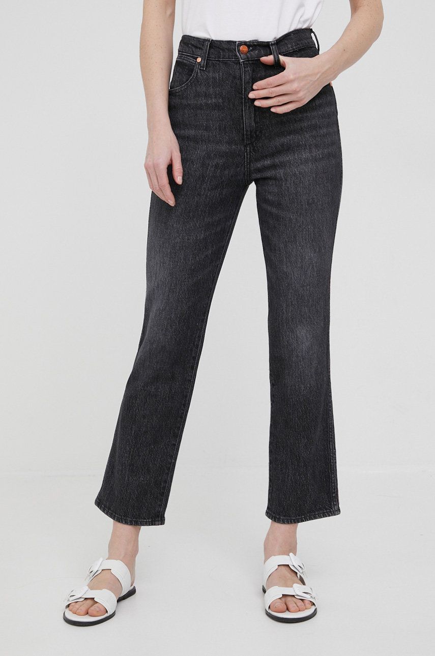 Wrangler jeansi Wild West Granite femei , high waist answear.ro