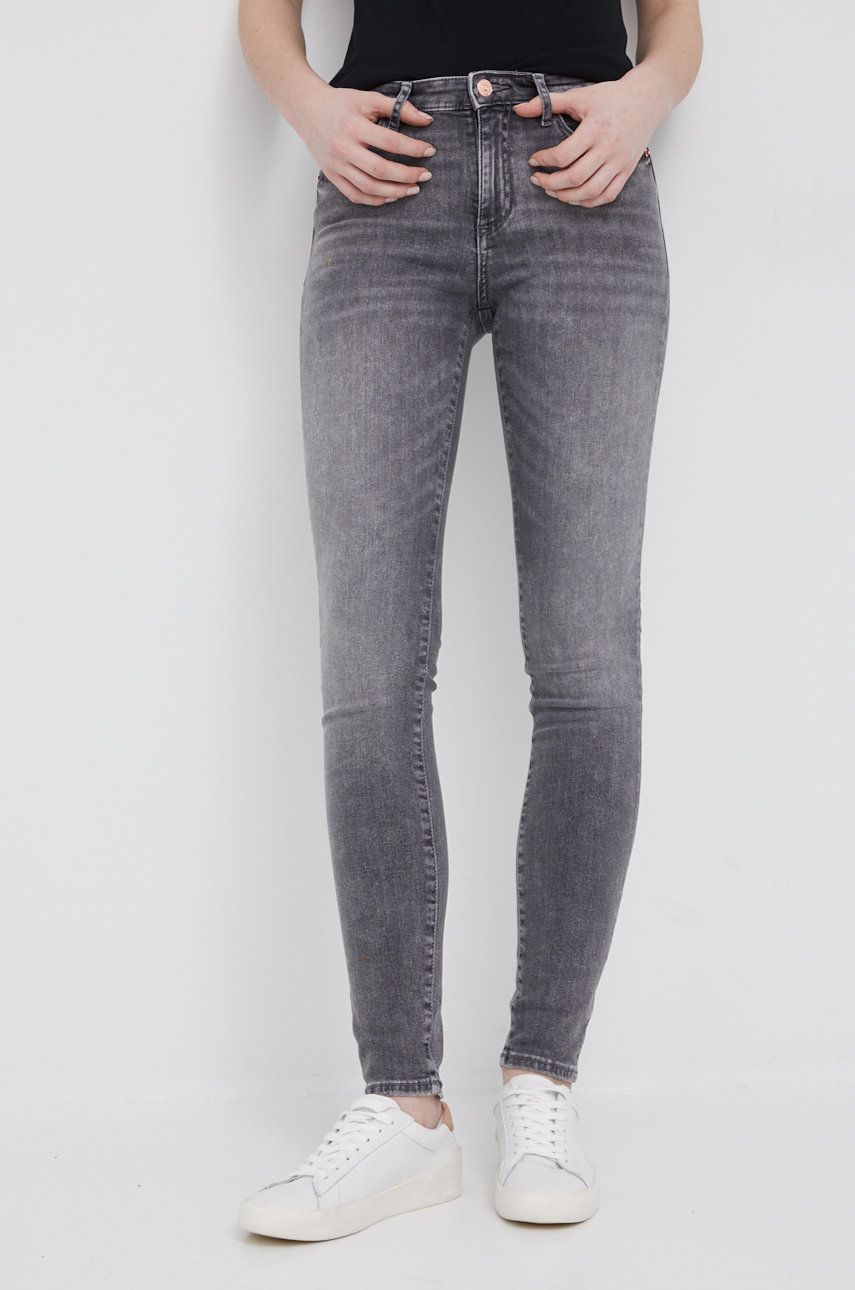 Armani Exchange jeansi femei , high waist imagine reduceri black friday 2021 answear.ro