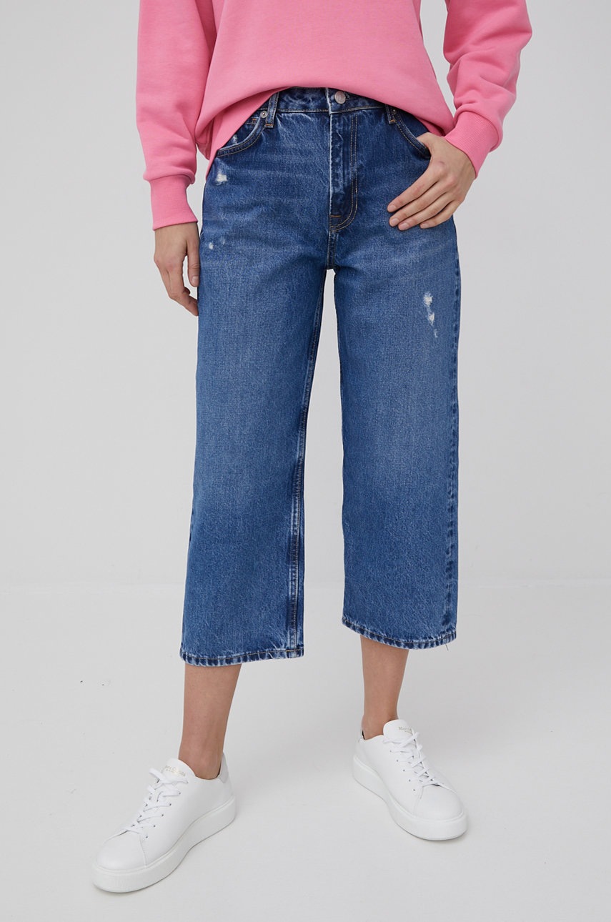 

Дънки Pepe Jeans дамски с висока талия, Син