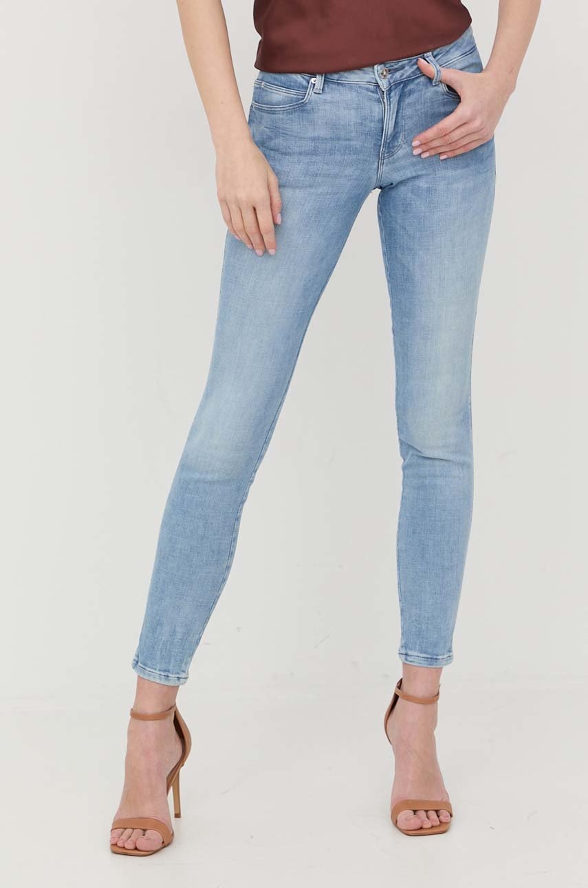 

Дънки Guess с висока талия, Син