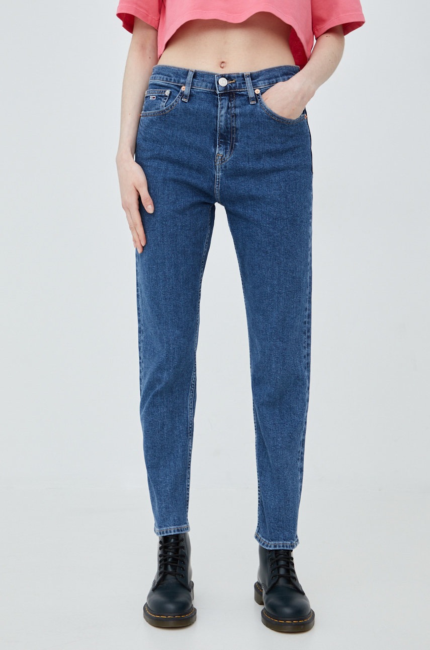 

Дънки Tommy Jeans с висока талия, Син