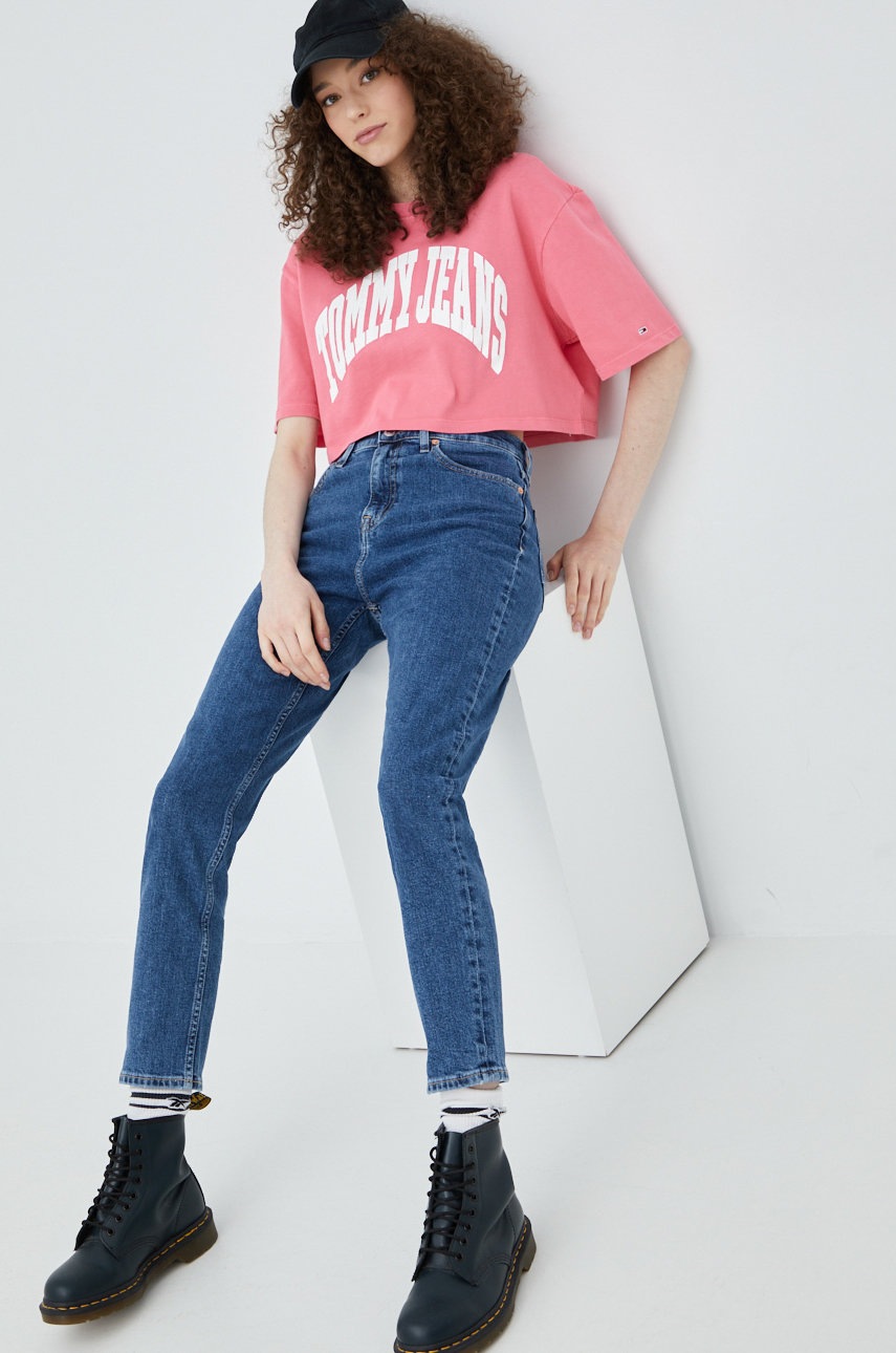 

Джинсы Tommy Jeans женские высокая посадка
