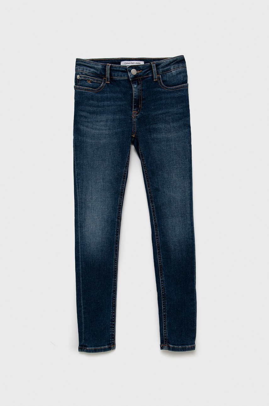 

Детски дънки Calvin Klein Jeans, Тъмносин