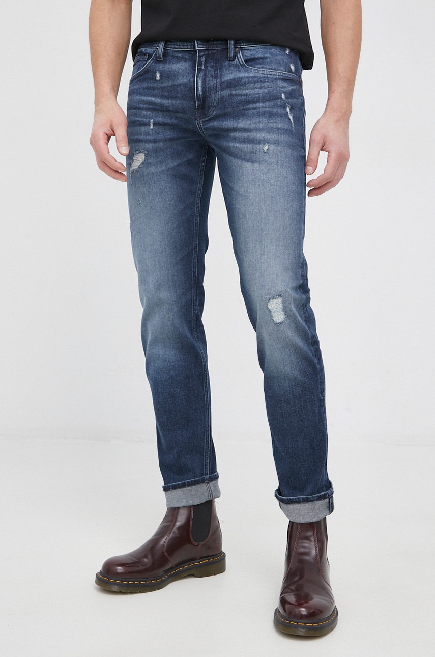 

Дънки Boss Delaware Boss Casual мъжки, Тъмносин