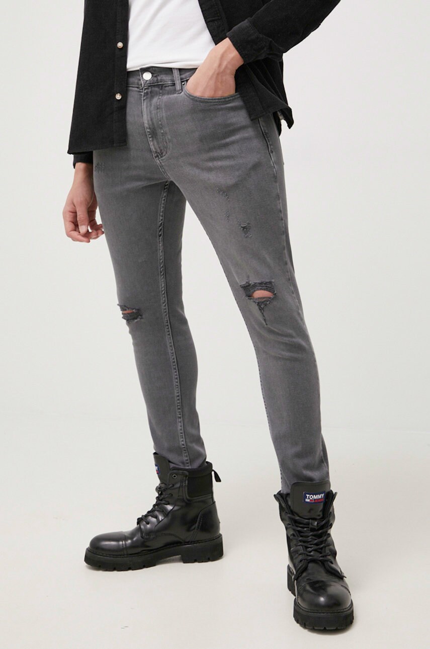 

Дънки Tommy Jeans Scanton Ce683 мъжки, Сив