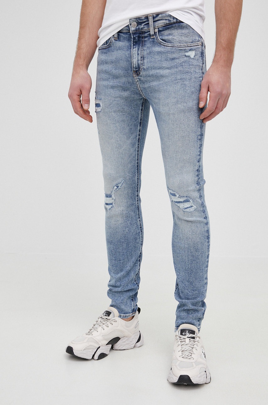 

Дънки Calvin Klein Jeans мъжки, Син