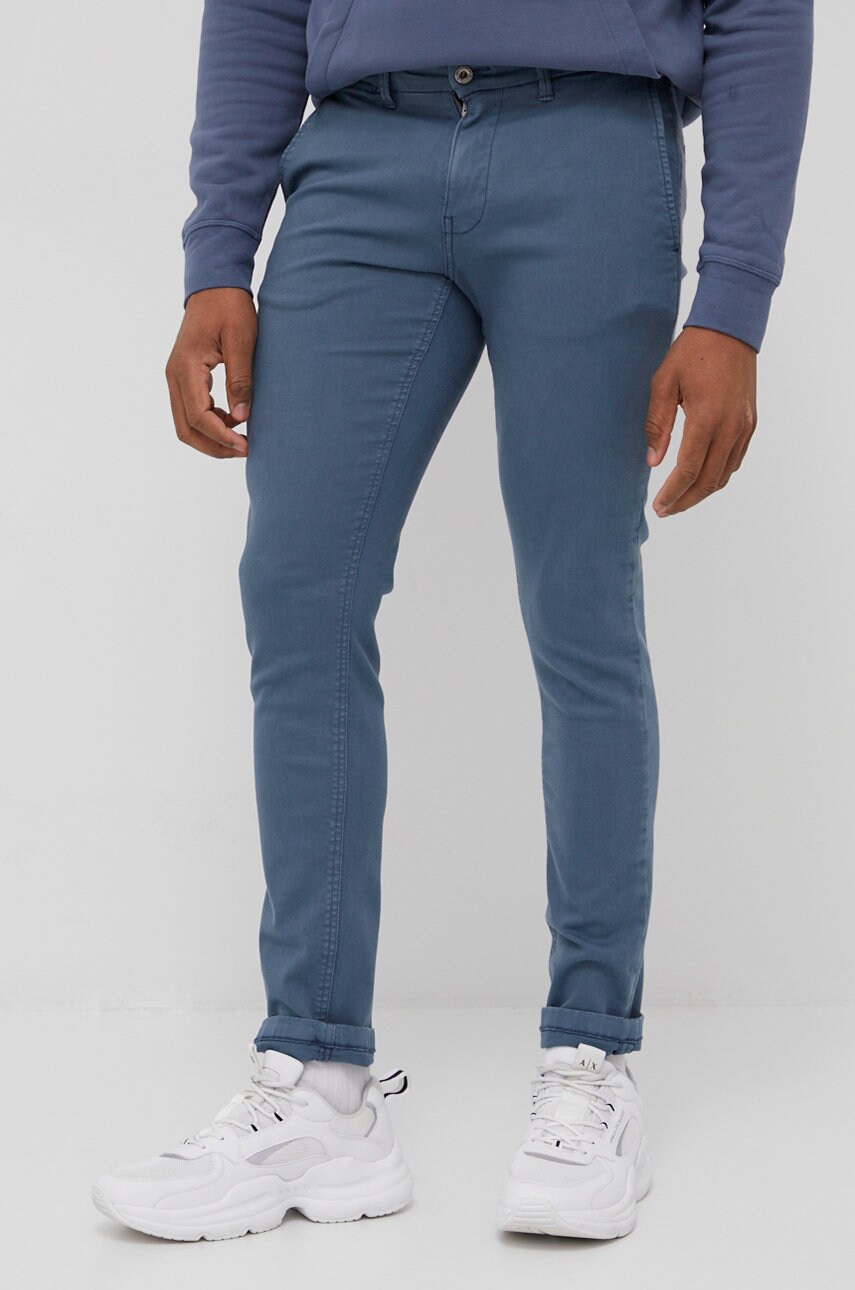 Mustang pantaloni barbati, cu fason chinos