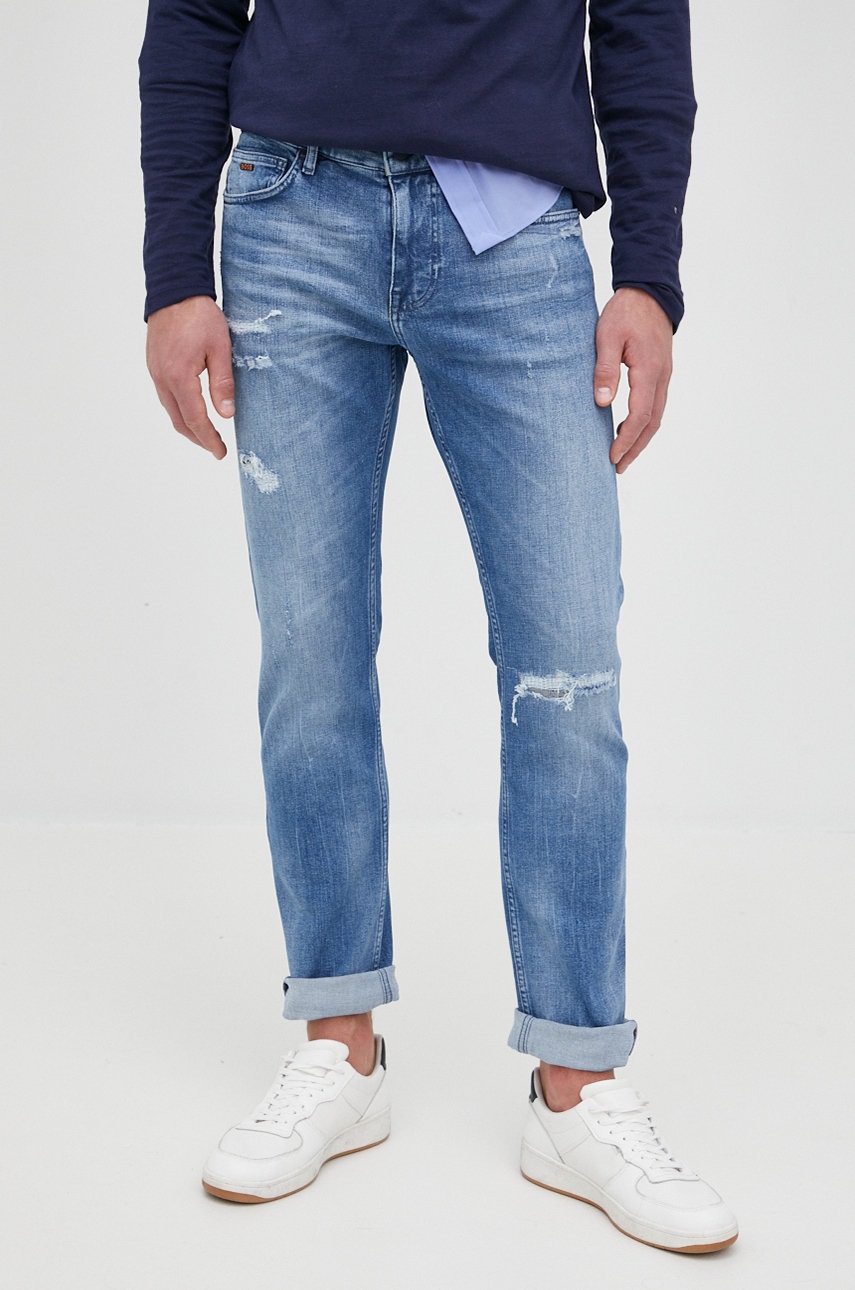 

Дънки BOSS Boss Casual мъжки, Син