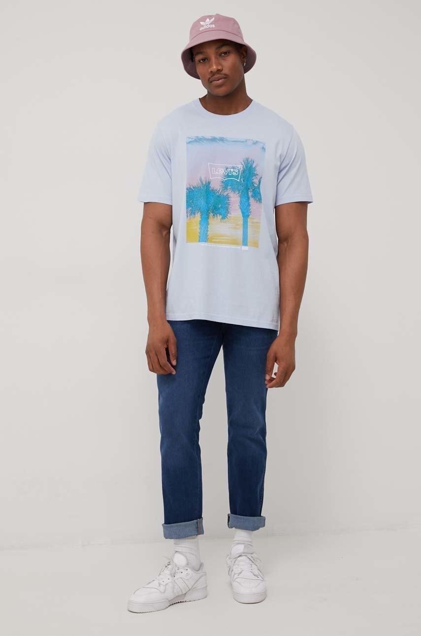 

Джинси Wrangler Texas Slim Blue Silk чоловічі