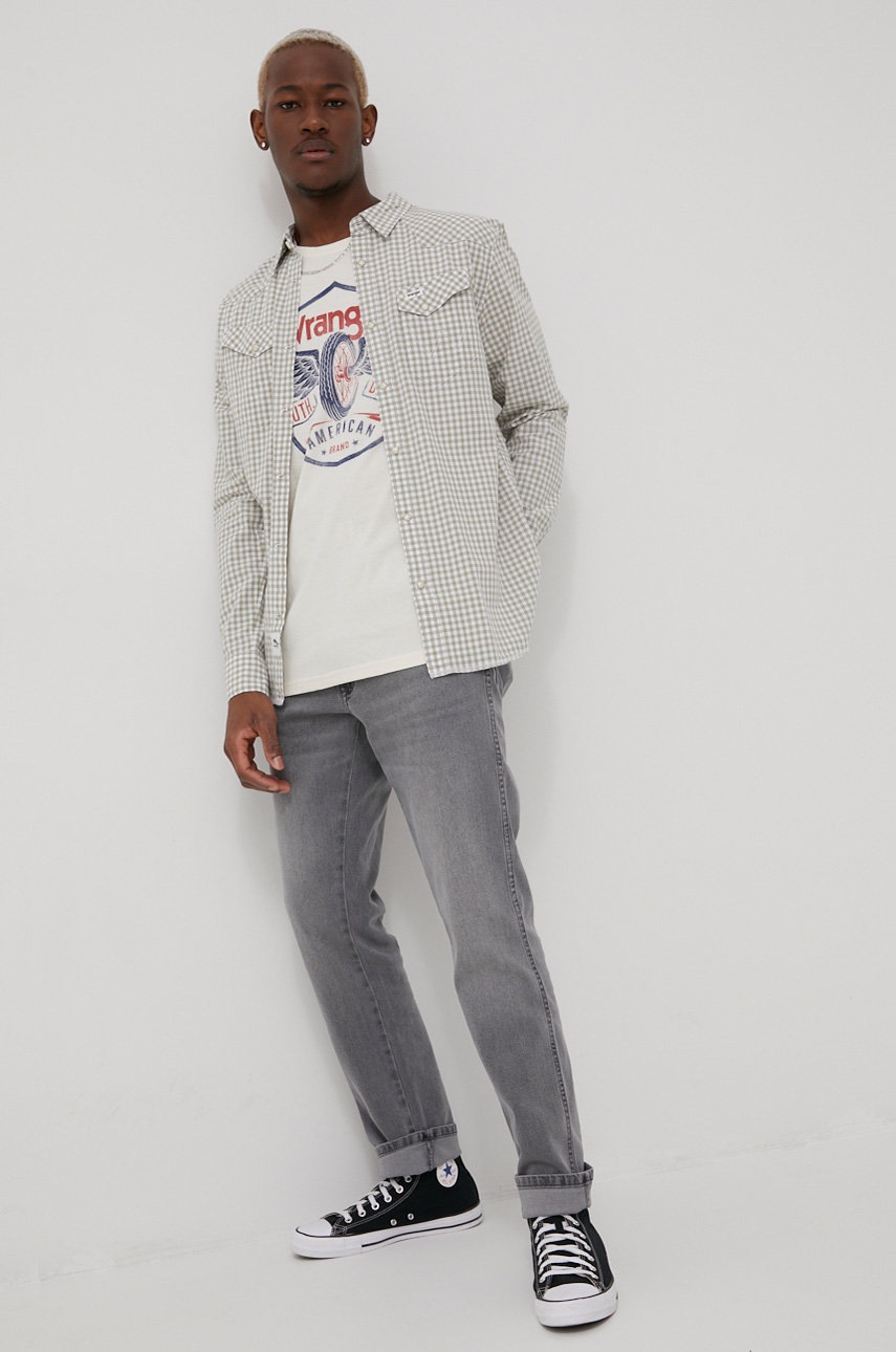 Wrangler jeansi texas taper golden grey barbati