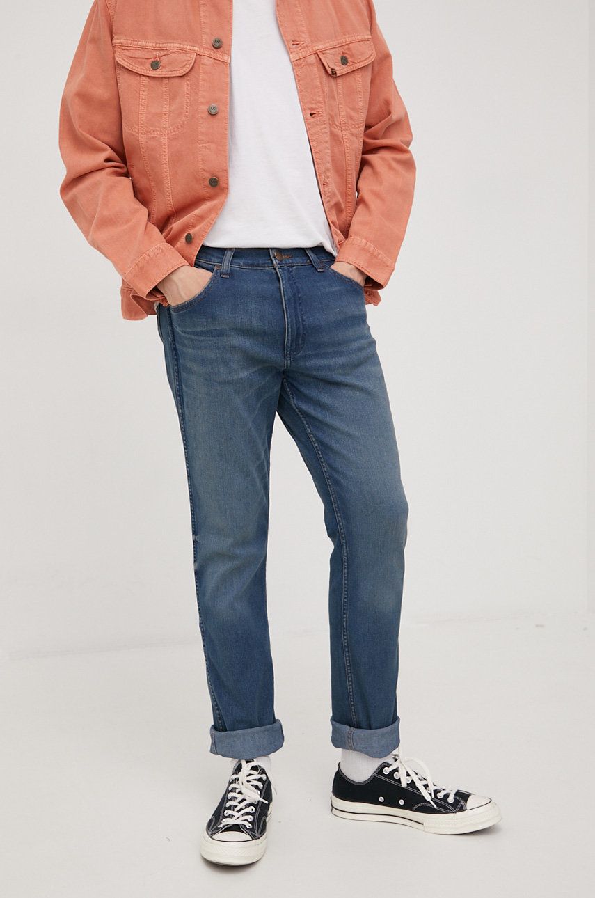 Wrangler jeansy GREENSBORO GREEN TWIST męskie