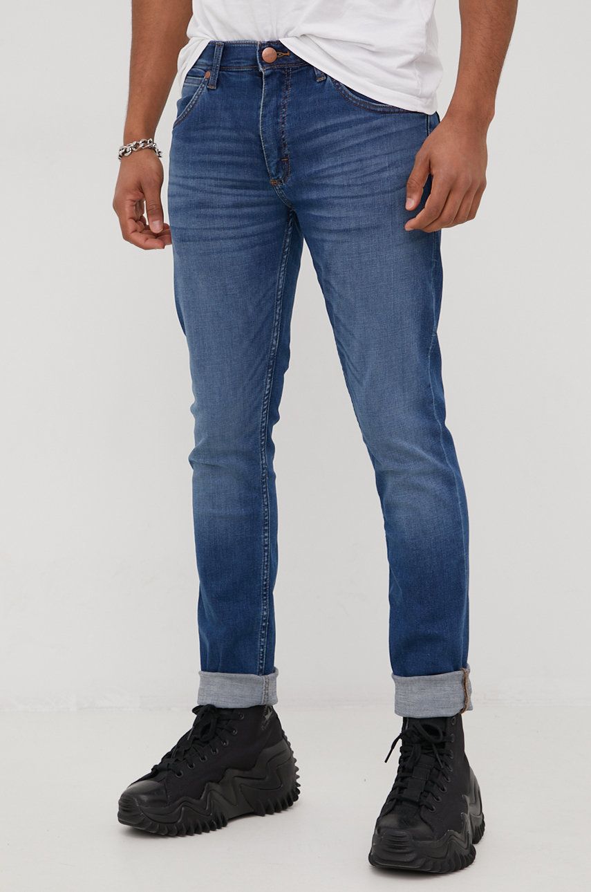 Wrangler jeansy larston visual blue męskie