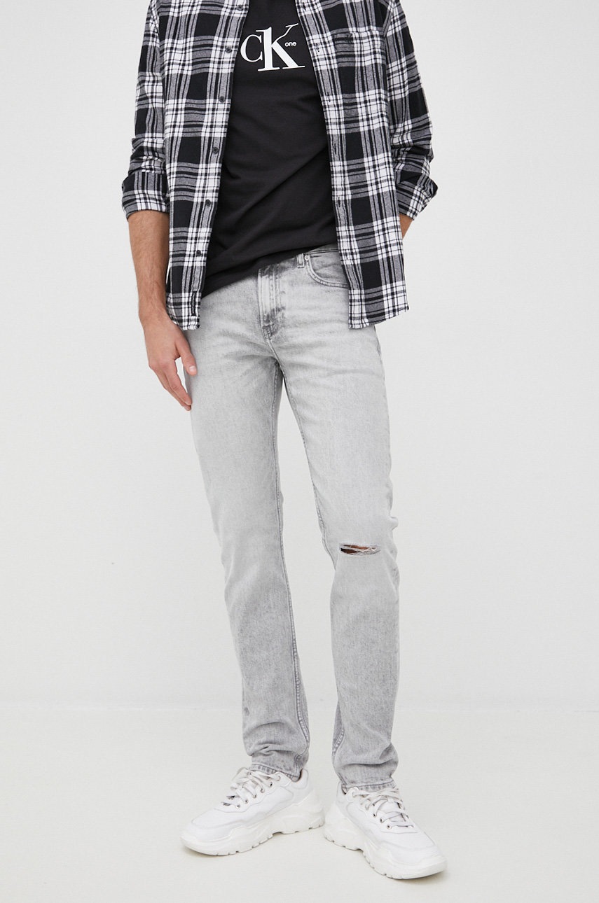 

Дънки Calvin Klein Jeans мъжко в, Сив