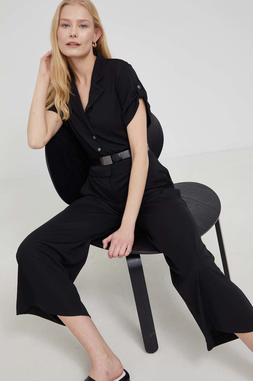 

Гащеризон Lauren Ralph Lauren в черно, Черен