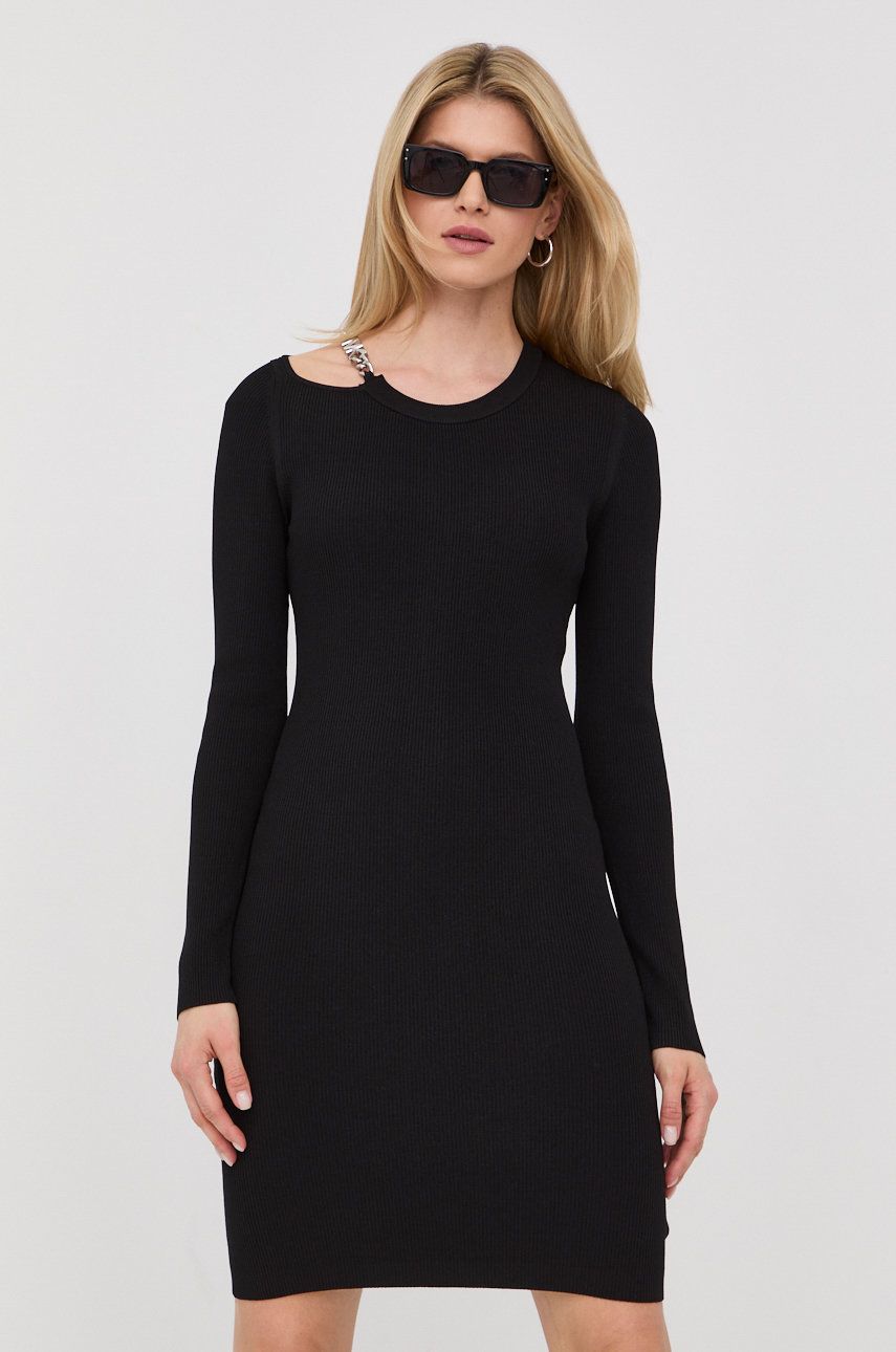 MICHAEL Michael Kors rochie culoarea negru, mini, mulata Femei 2023-09-25