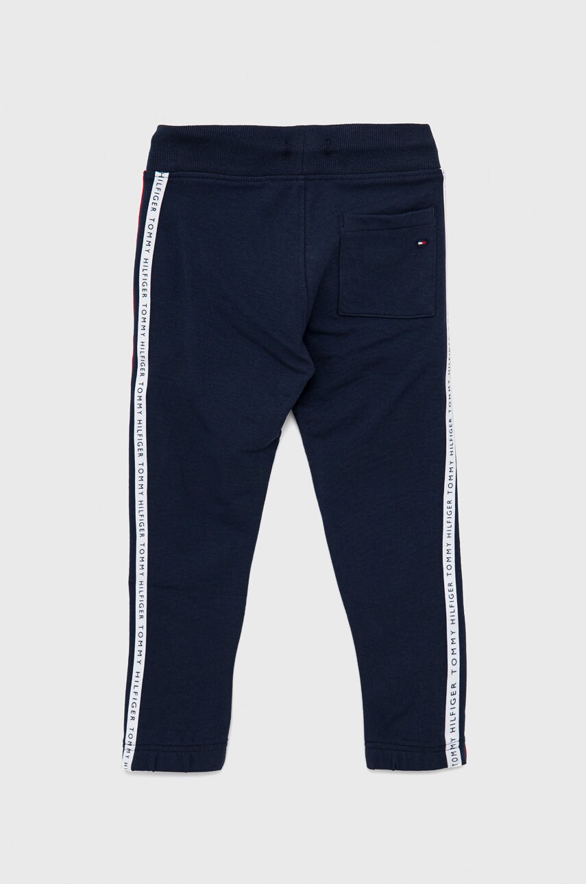 

Детские брюки Tommy Hilfiger цвет синий с аппликацией