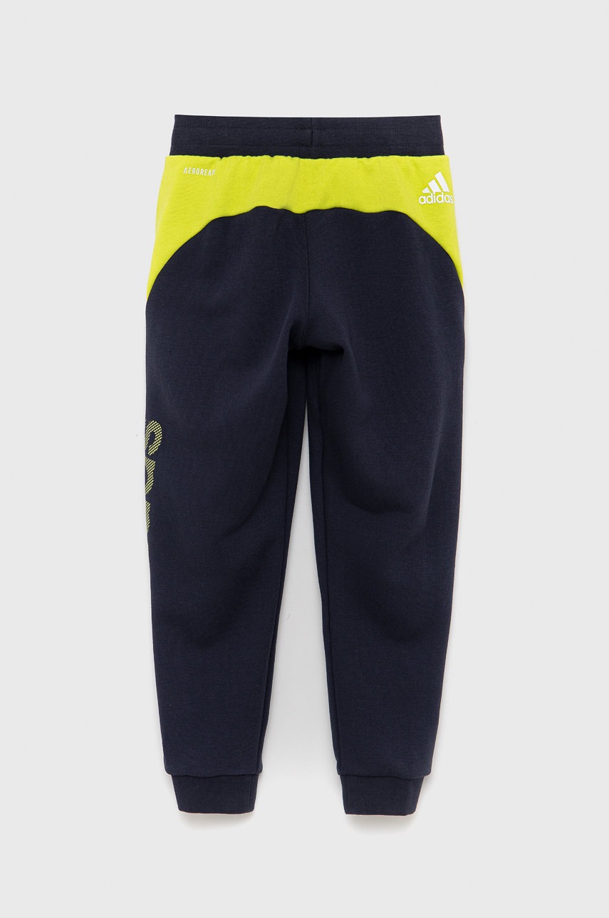 

Детские брюки adidas Performance HE0002 цвет синий с принтом