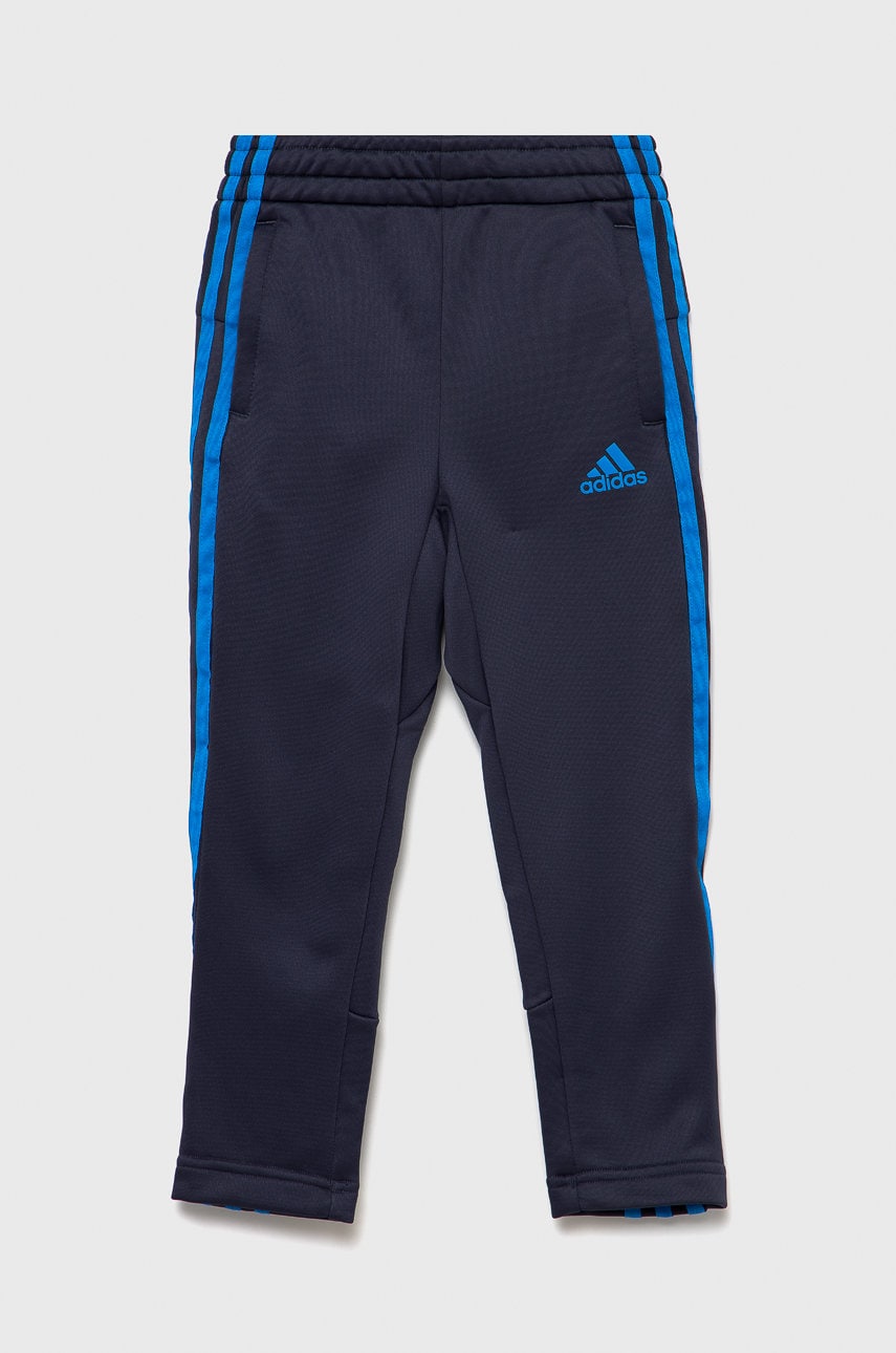 Adidas performance pantaloni copii h57033 culoarea gri, cu imprimeu