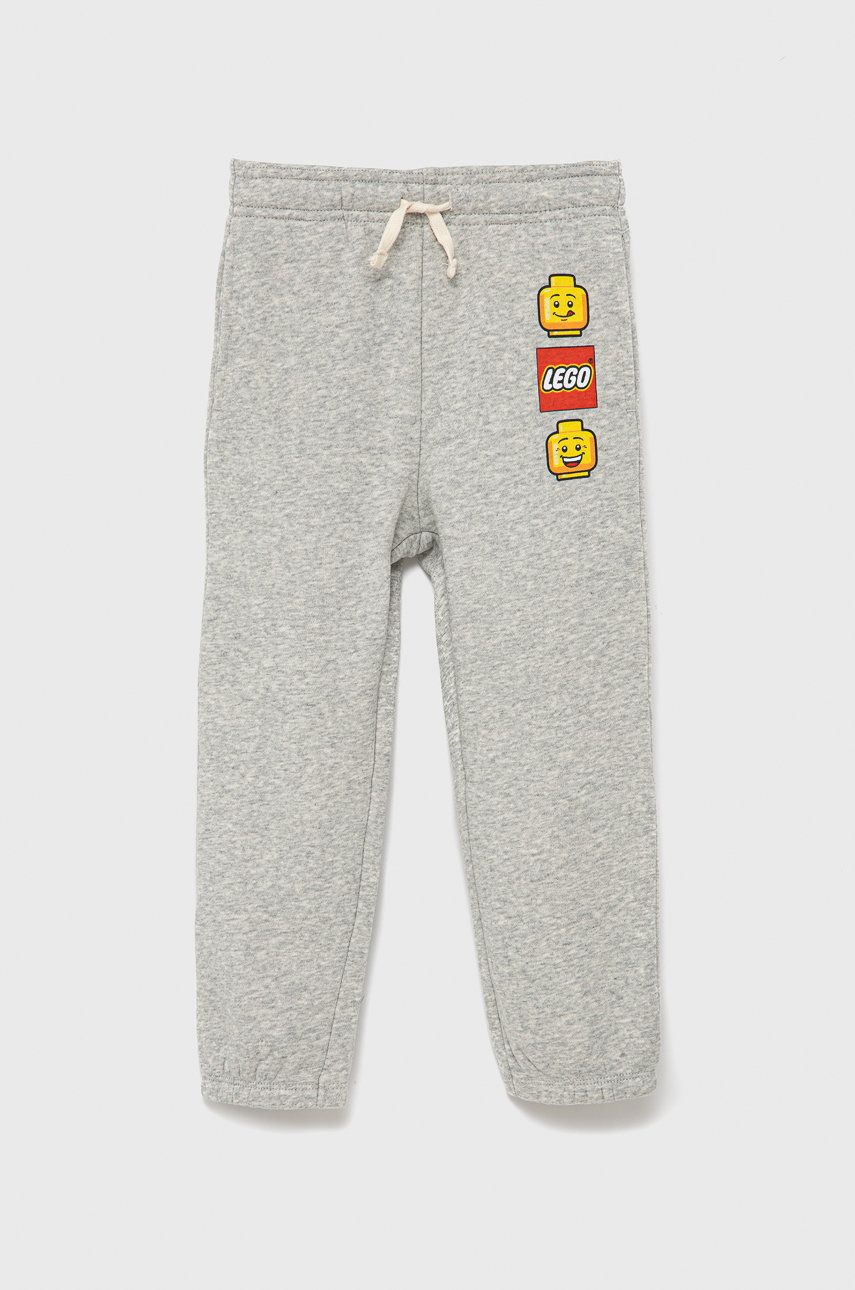 E-shop Dětské kalhoty GAP šedá barva, melanžové