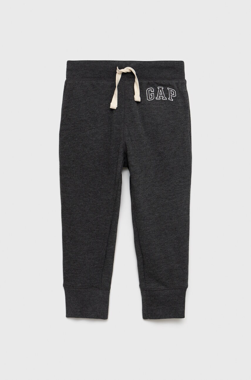 Gap pantaloni de trening pentru copii culoarea gri, modelator