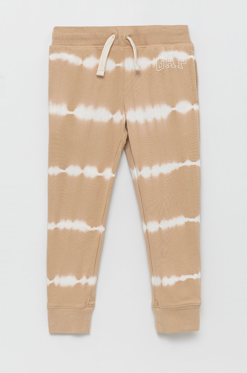 

Детски панталони GAP в бежово с принт, Бежов