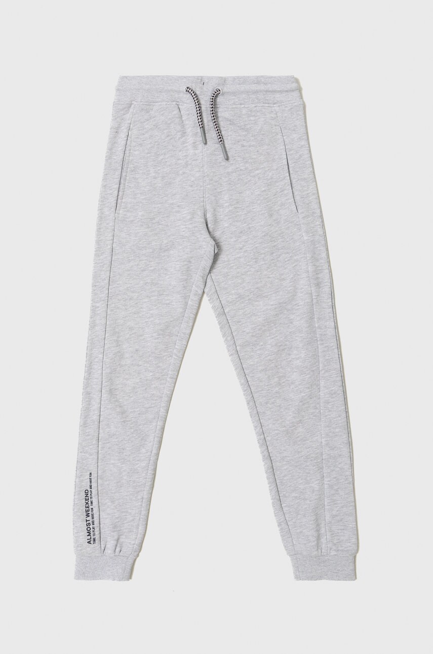Tom tailor pantaloni copii culoarea gri, melanj
