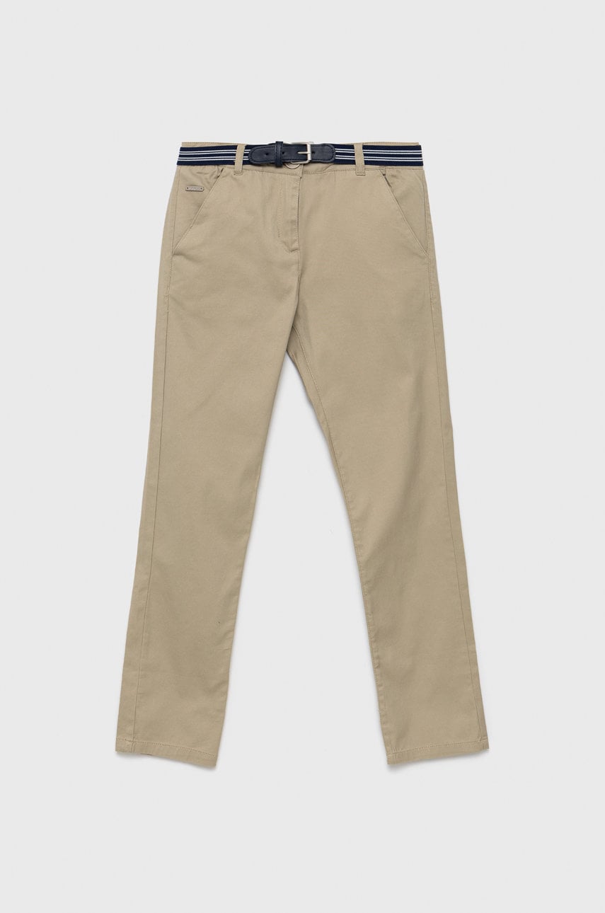 Birba&trybeyond pantaloni copii culoarea bej, neted