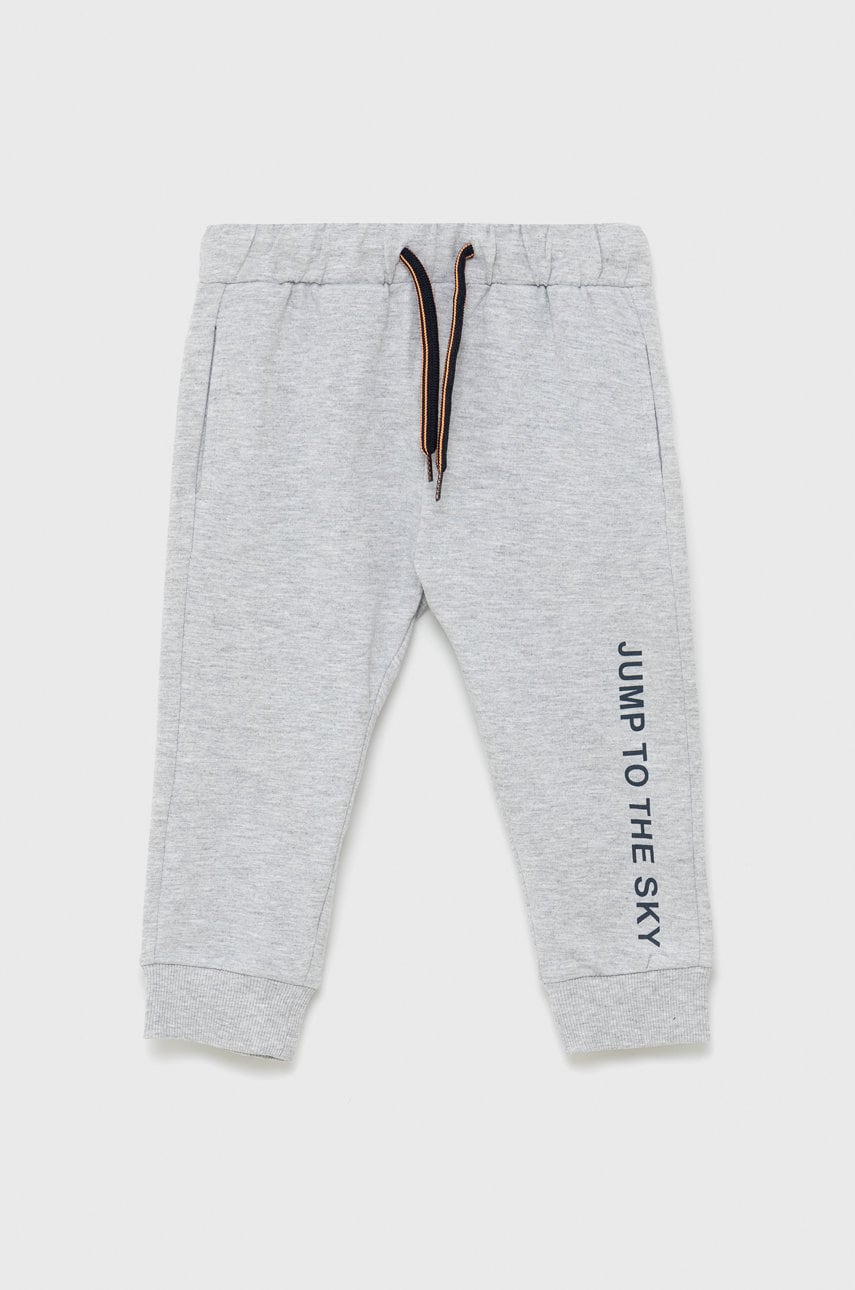 Birba&trybeyond pantaloni de trening pentru copii culoarea gri, melanj