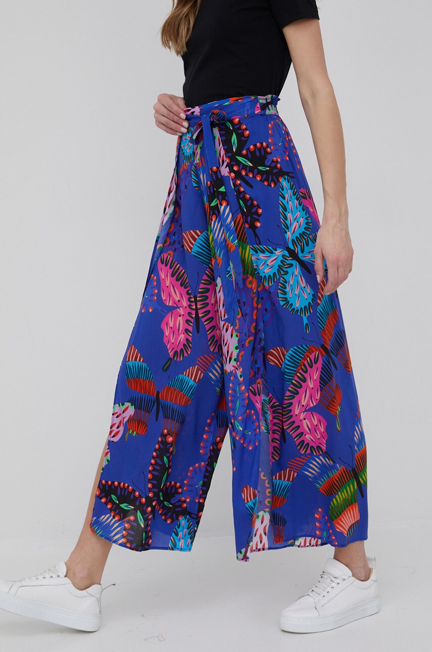

Брюки Desigual женские прямое высокая посадка