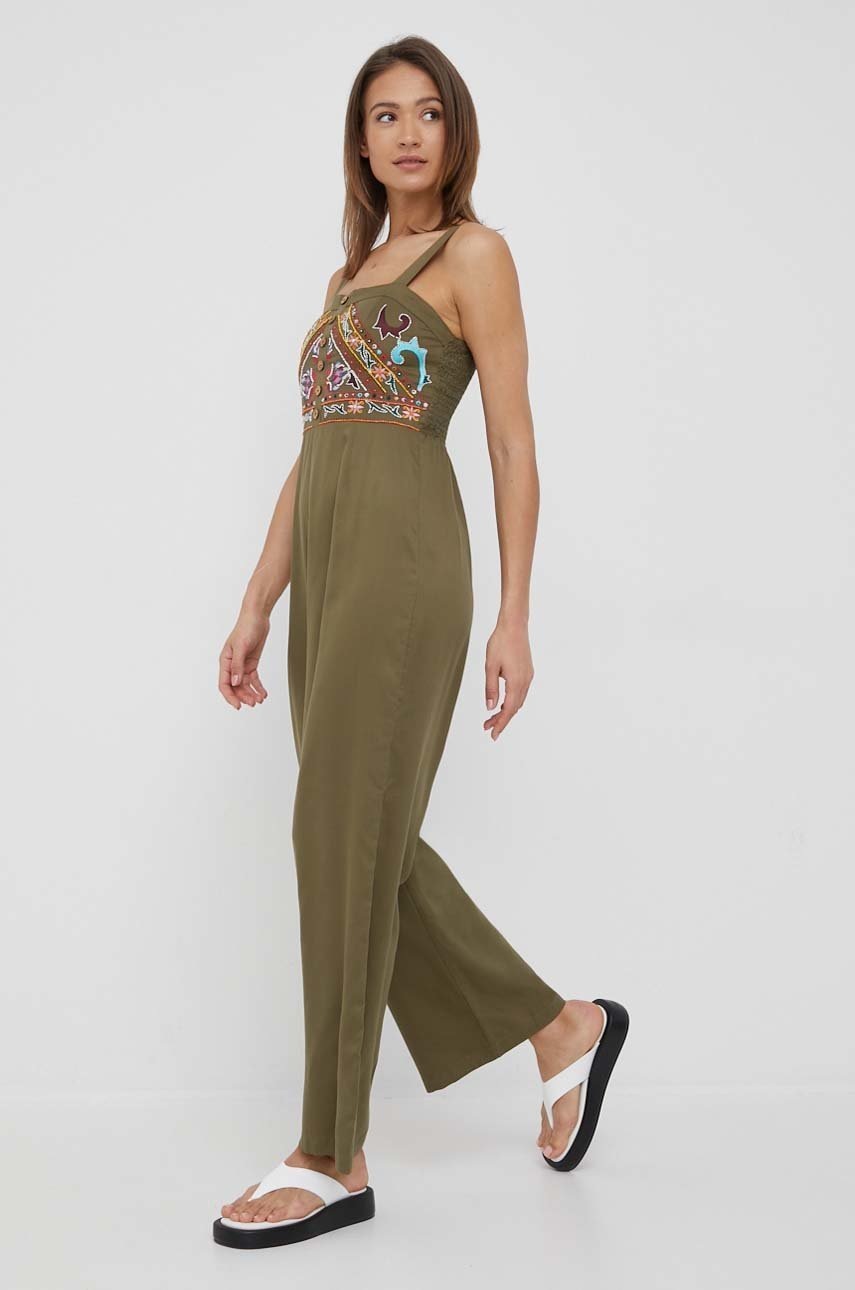 

Комбинезон Desigual цвет зелёный декольте сaro