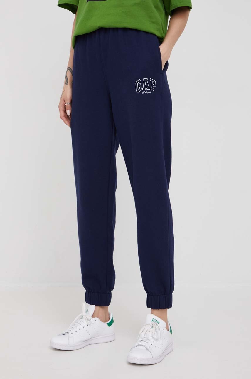 

Спортен панталон GAP в тъмносиньо с изчистен дизайн, Тъмносин