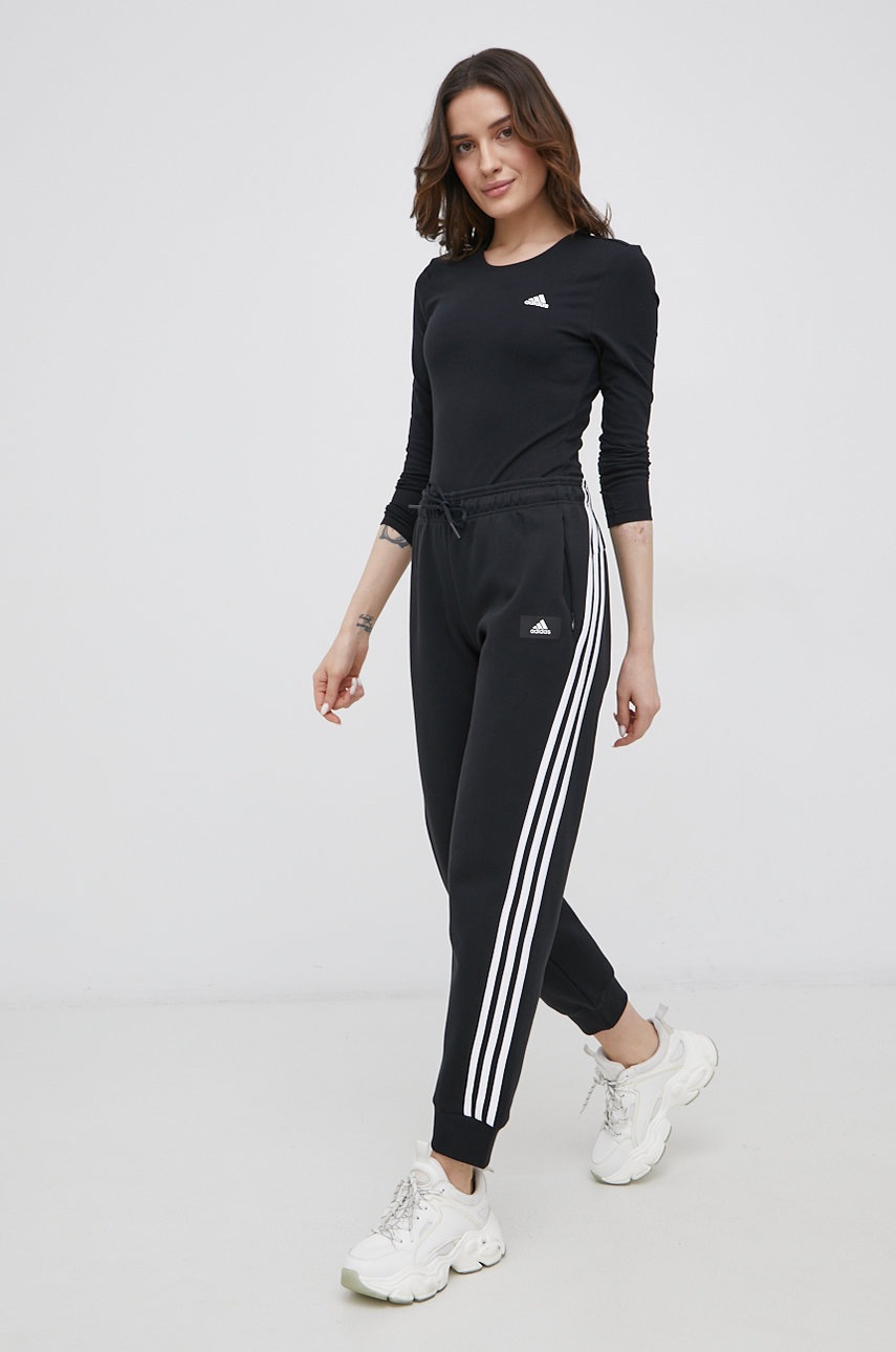 

Брюки adidas Performance H57311 женское цвет чёрный гладкие