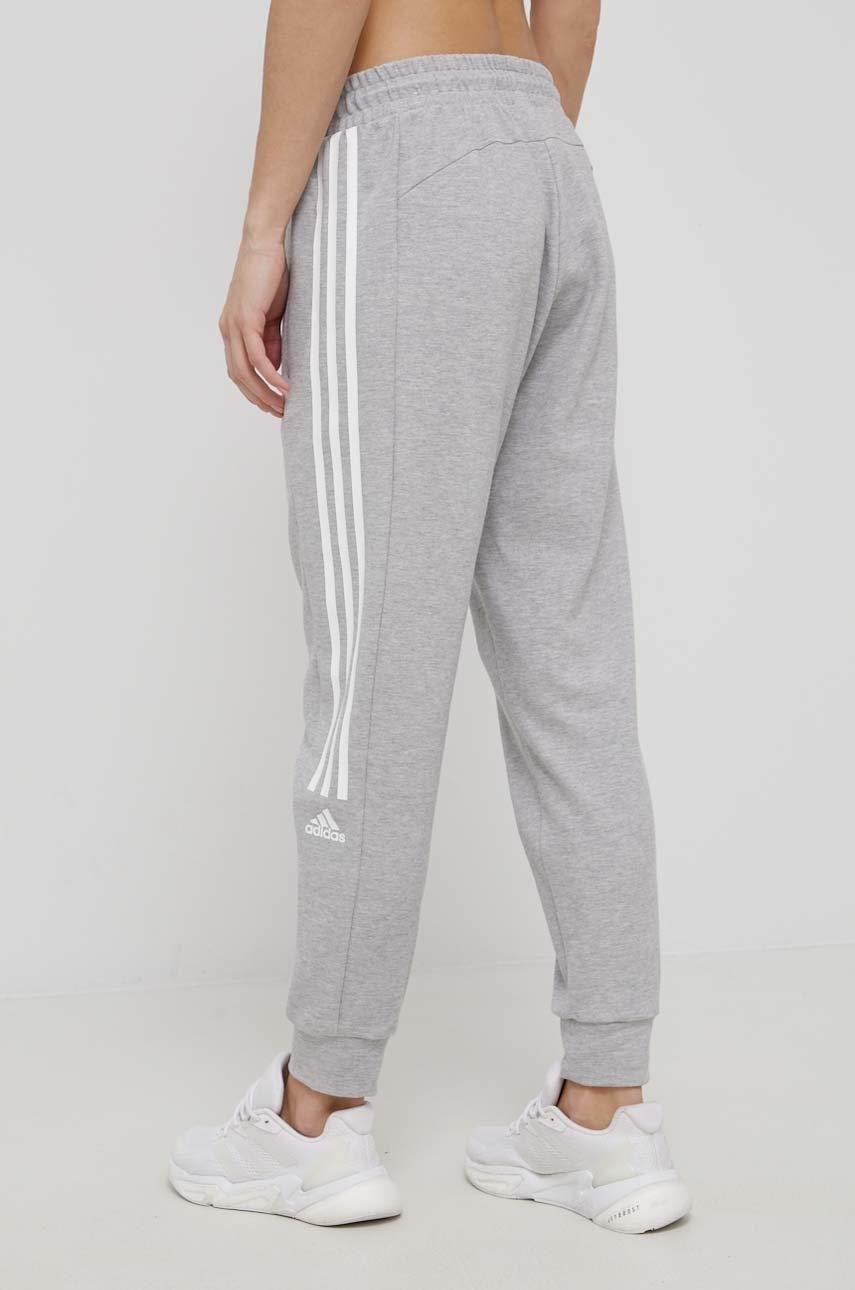 

Штани adidas жіночі колір сірий меланж