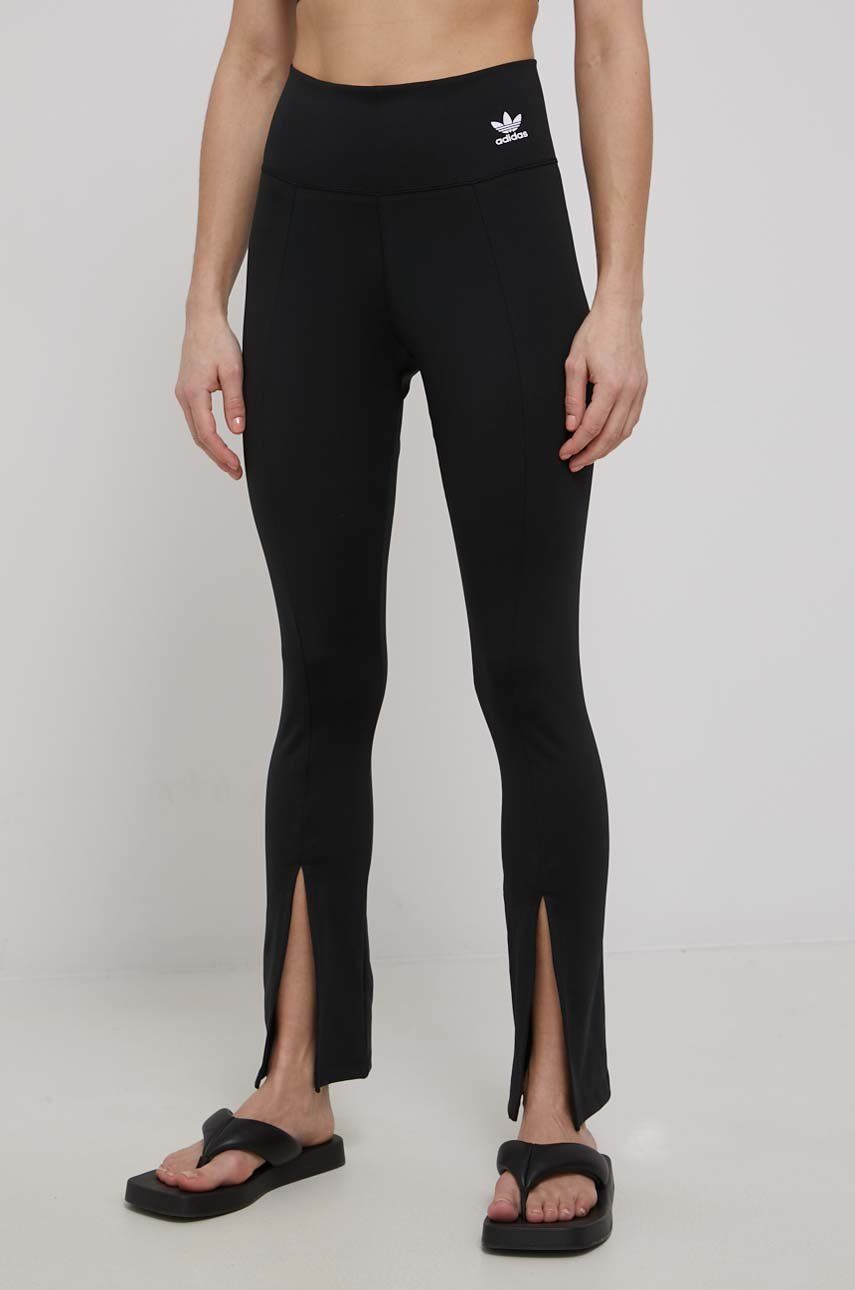 adidas Originals pantaloni Adicolor HC1972 femei, culoarea negru, neted HC1972-BLACK