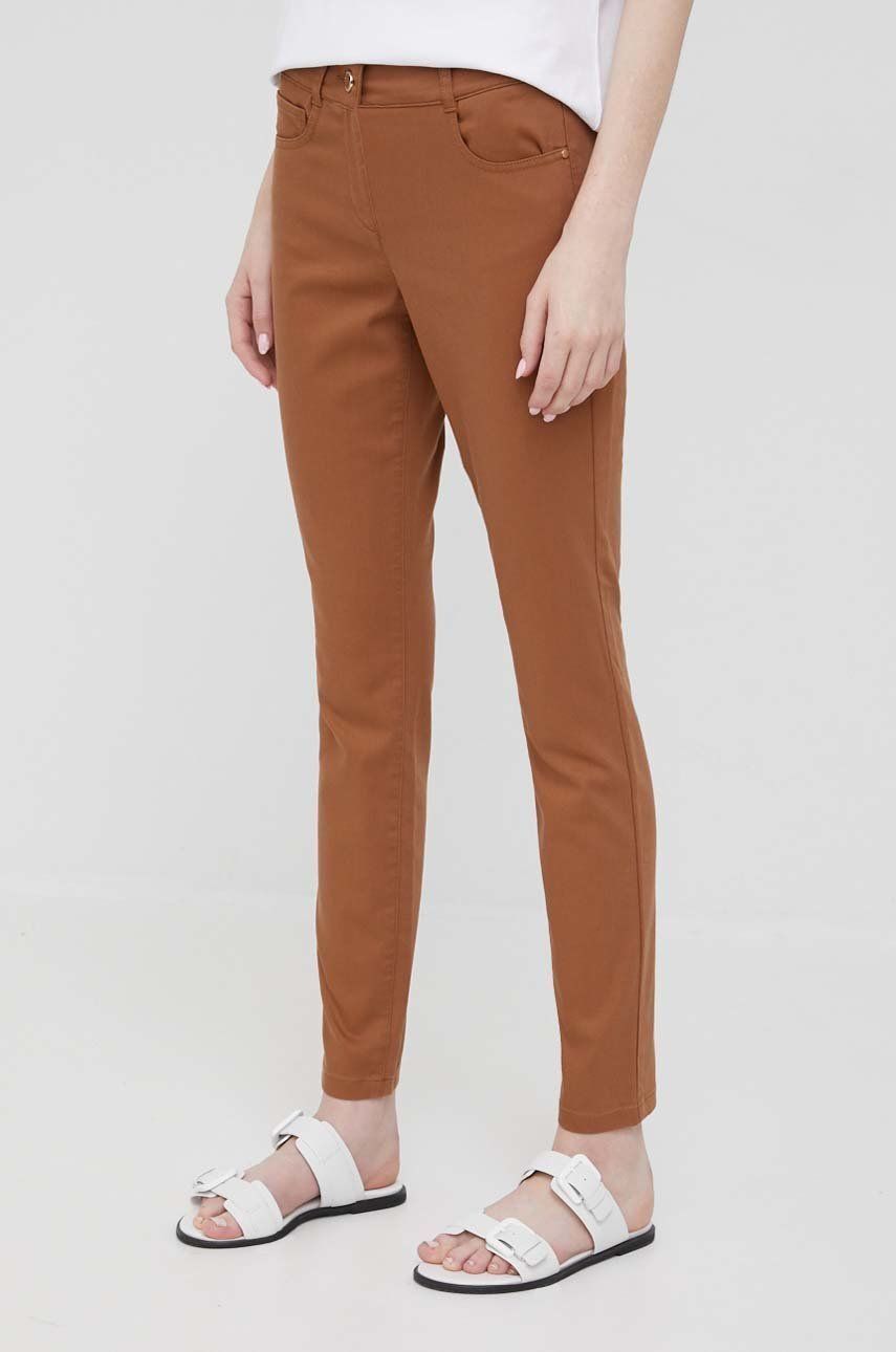 Pennyblack jeansi femei, culoarea bej, medium waist answear.ro imagine megaplaza.ro