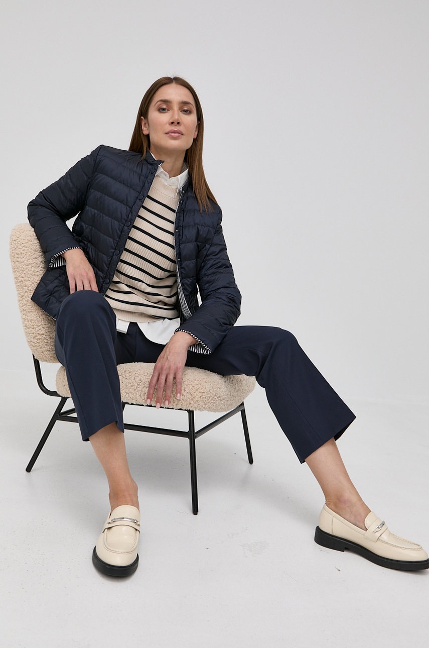 

Штани Weekend Max Mara жіноче колір синій широке накоа