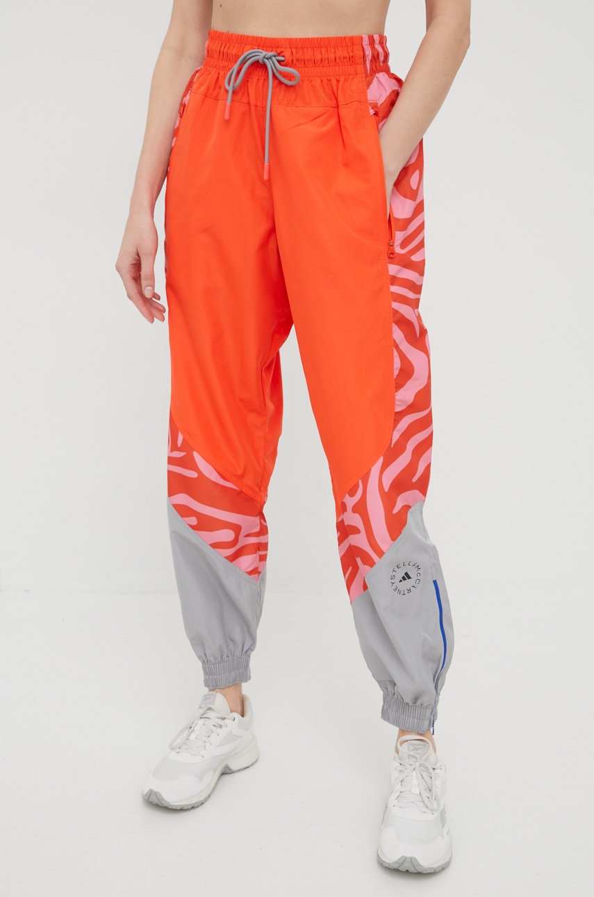 

Спортивные штаны adidas by Stella McCartney женские цвет оранжевый с узором
