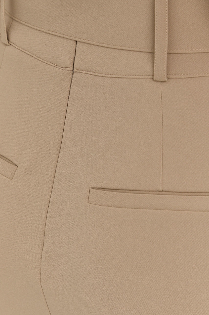 Παντελόνι Custommade γυναικεία, χρώμα: καφέ, φωτογραφία