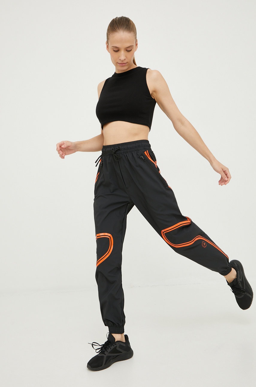 

Спортивные штаны adidas by Stella McCartney Truepace женские цвет чёрный с узором