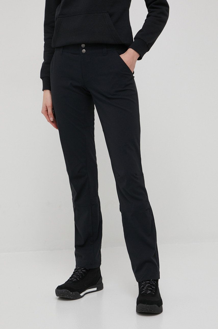 Columbia pantaloni de exterior femei, culoarea negru imagine reduceri black friday 2021 answear.ro
