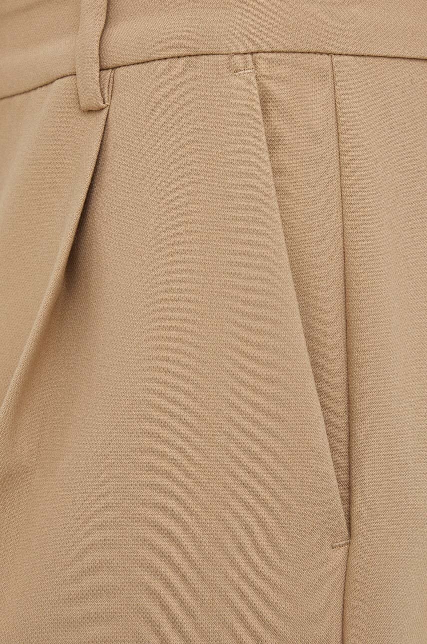 Παντελόνι Bruuns Bazaar CindySus Dagny pants χρώμα: μπεζ, BBW2393 φωτογραφία