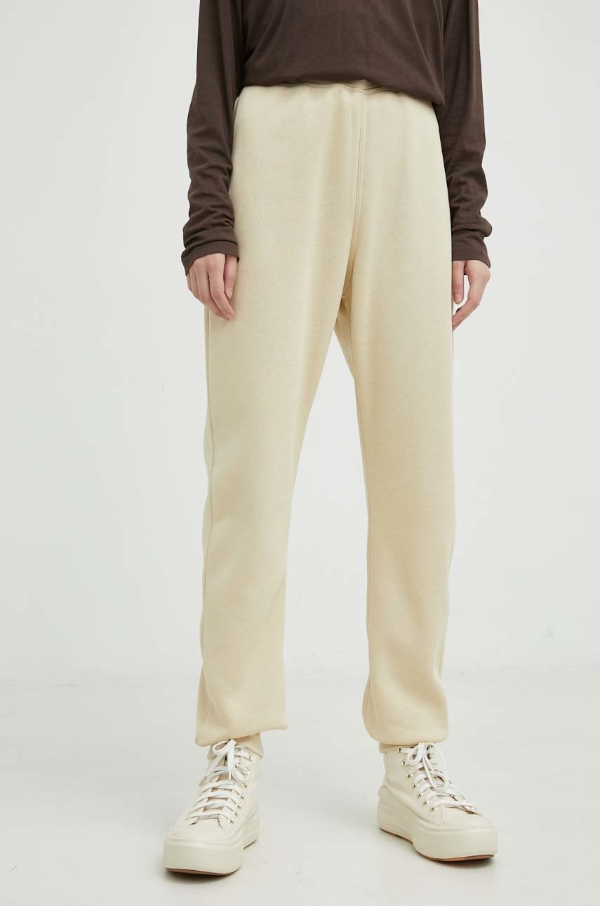 G-Star pantaloni de trening culoarea bej, uni