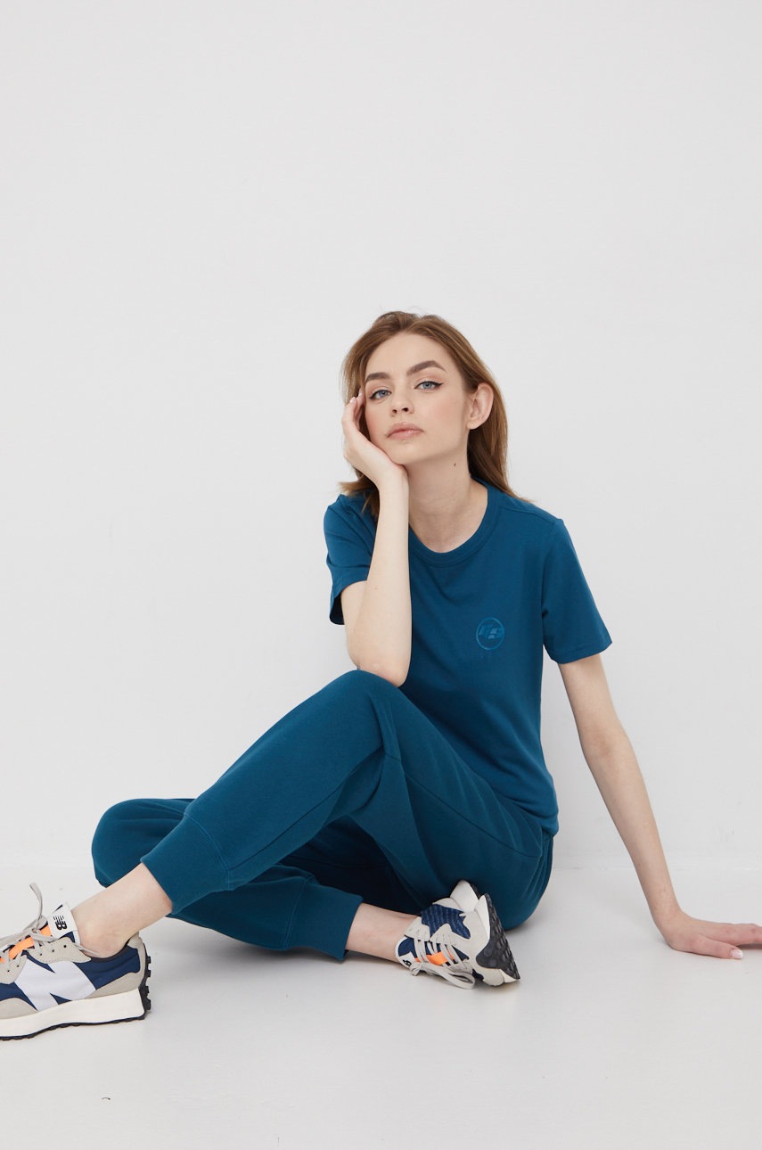 

Спортивные штаны G-Star Raw женские цвет бирюзовый однотонные