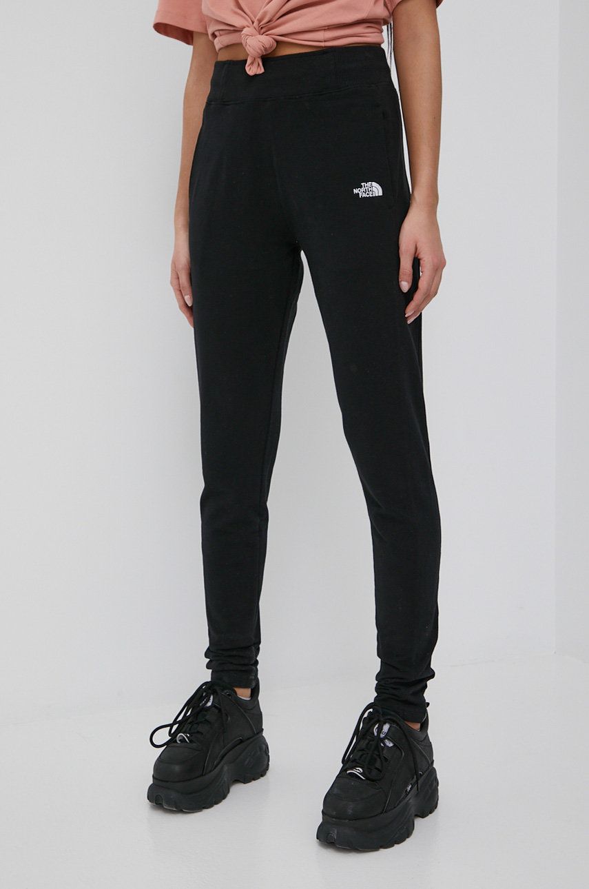 The North Face pantaloni femei, culoarea negru, answear.ro
