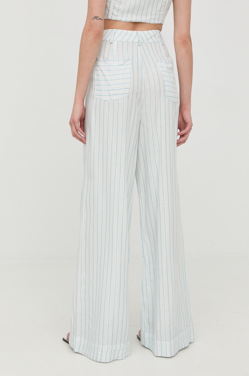 For Love & Lemons nadrág női, magas derekú széles termék 2. képe