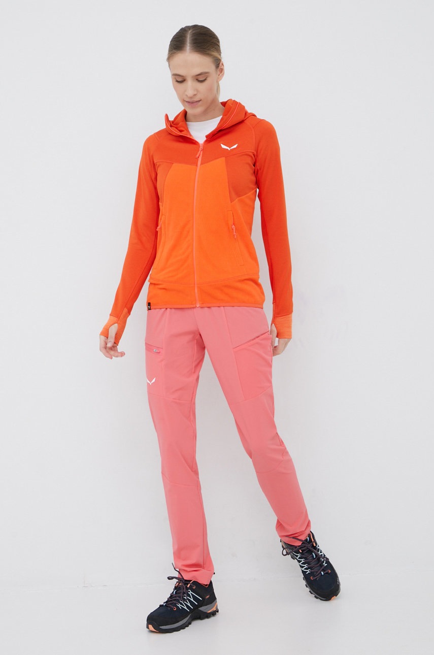 

Брюки outdoor Salewa Pedroc Light женские цвет оранжевый