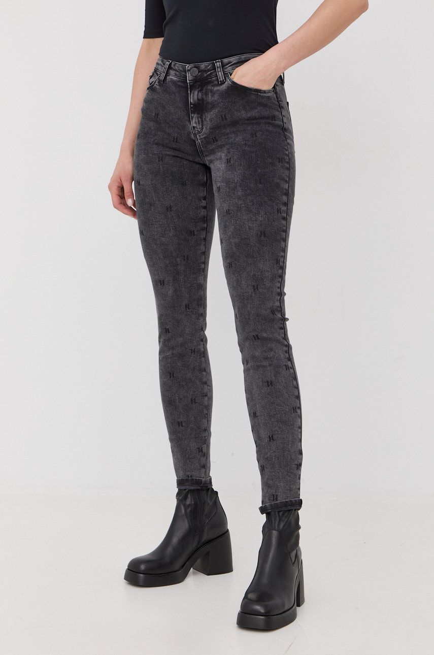 Karl Lagerfeld jeansy 221W1100 damskie medium waist