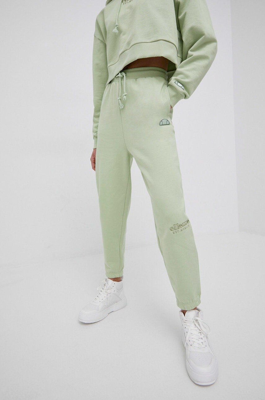 Ellesse femei, culoarea verde, neted