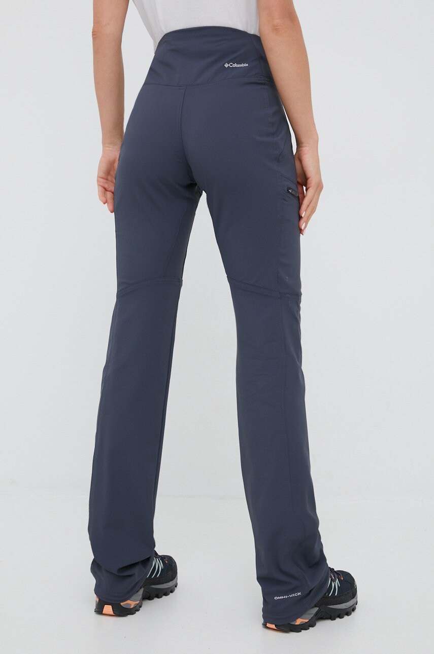 Columbia pantaloni de exterior Passo Alto femei, culoarea albastru marin answear.ro