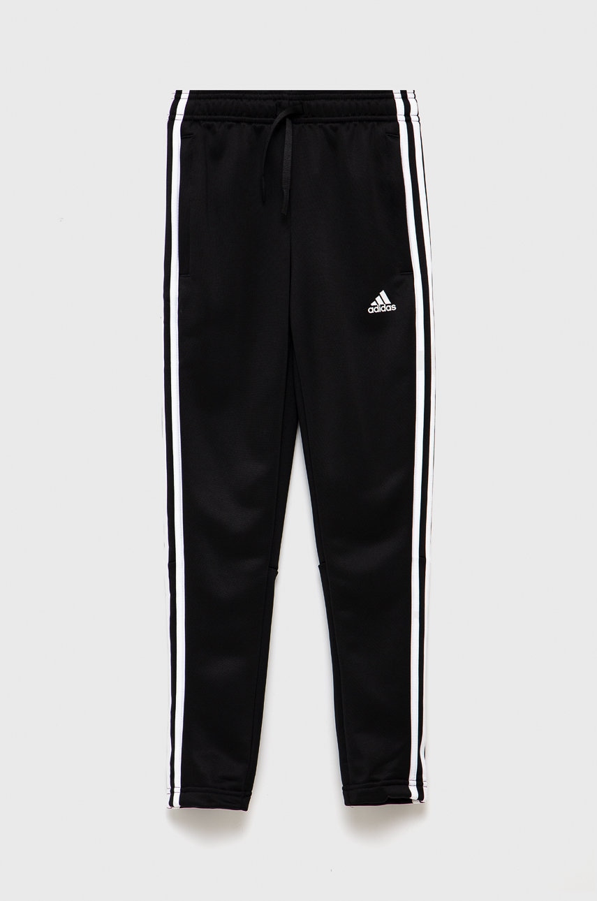 Adidas performance pantaloni copii gn1464 culoarea negru, cu imprimeu